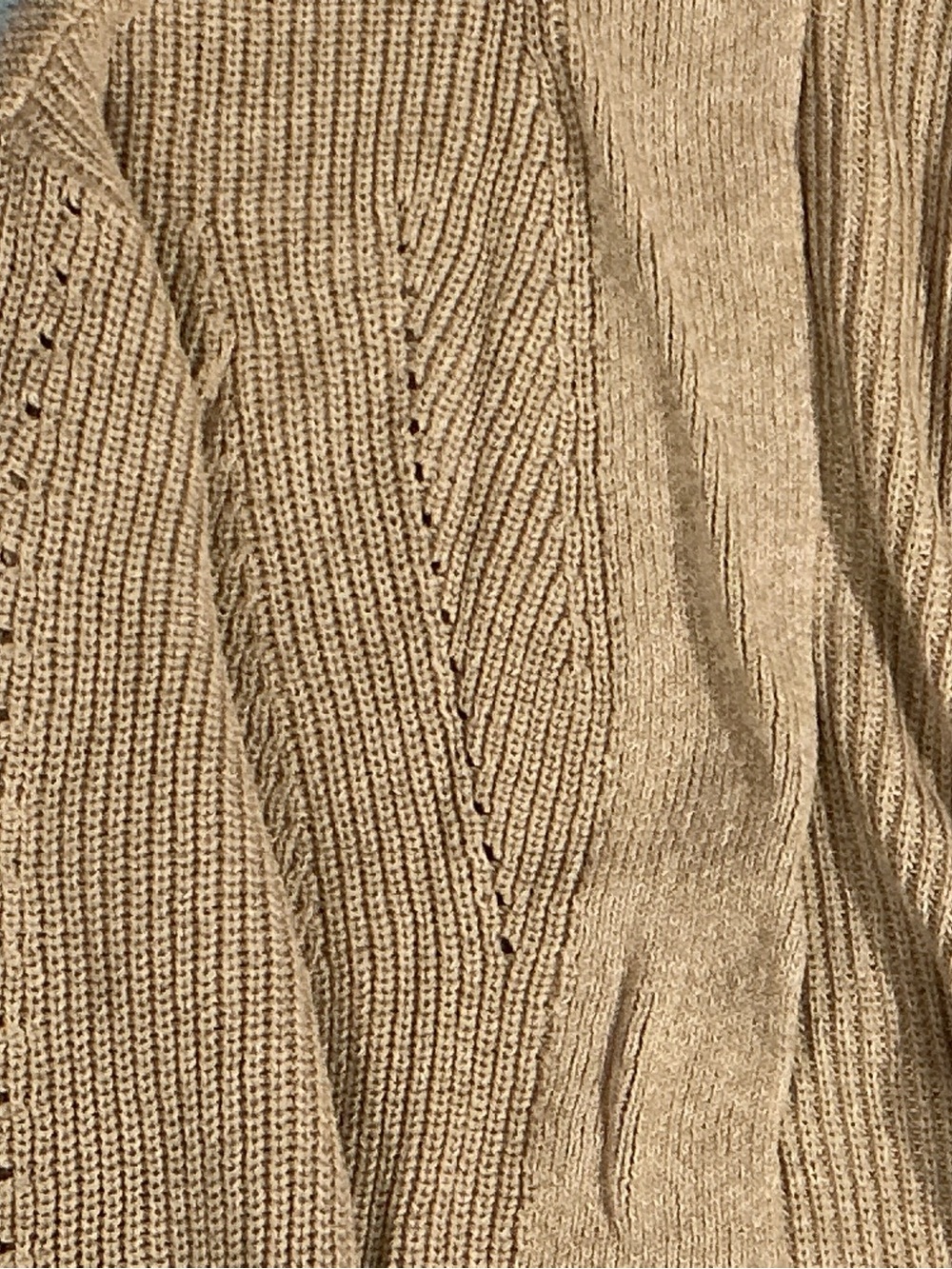 Universal Thread Tan Open-Front Ribbed Cardigan - Picture 2 of 7